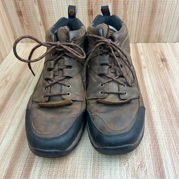 Ariat Shoes Mens Size 11EE ATS Terrain 10002182 Brown Leather Hiking Boots - Picture 2 of 11